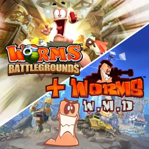 Аренда и прокат Worms Battlegrounds + Worms W.M.D для PS4 для PS5 Хит 694